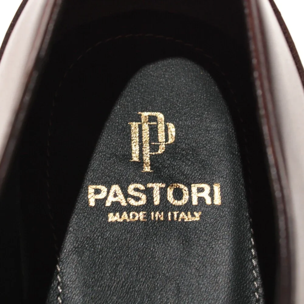 Pastori NWB Single Monk Strap Dress Shoes Size 11.5 US in Brown Leather